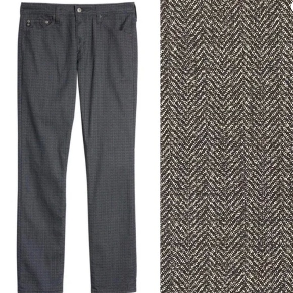 Adriano Goldschmied AG Herringbone Everett Slim Straight Leg Jean Size 36/34 NEW - Picture 1 of 12